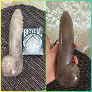 Smoky quartz gemstone crystal Sculpture